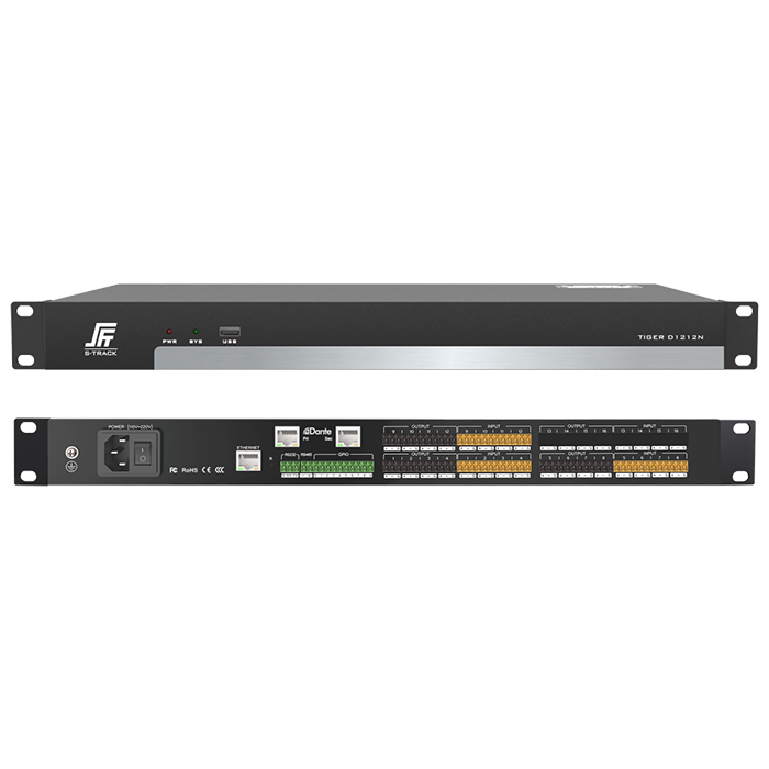 Dante 12 sa 12 Out Network Audio Processor