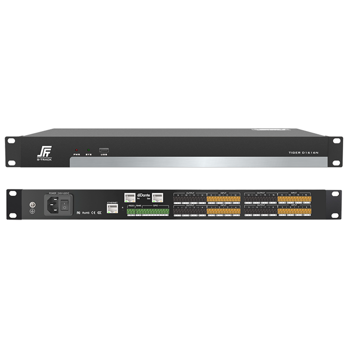 Dante 16 sa 16 Out Network Audio Processor