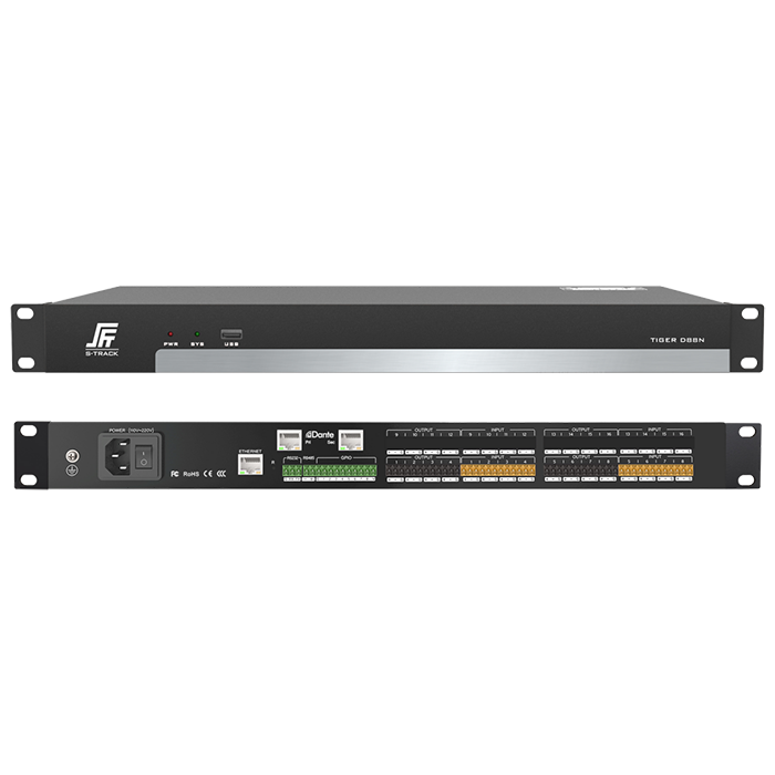 Dante 8 sa 8 Out Network Audio Processor